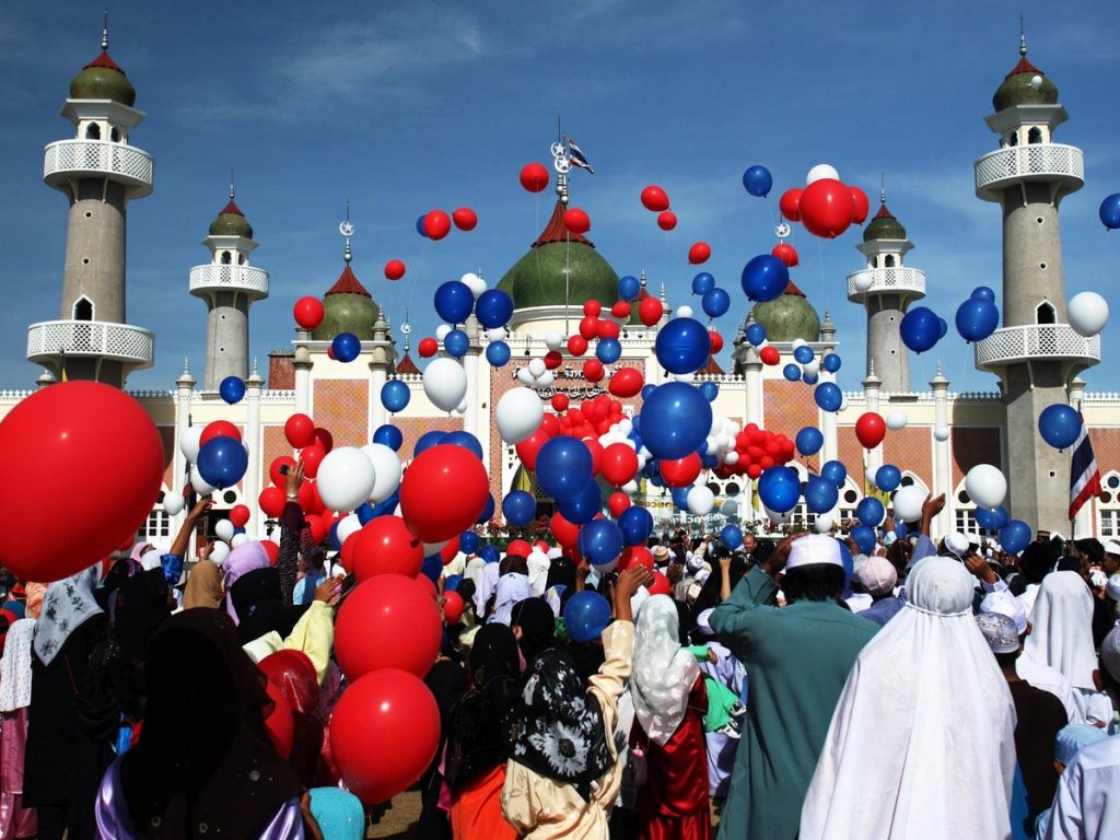 Muslim eid celebration